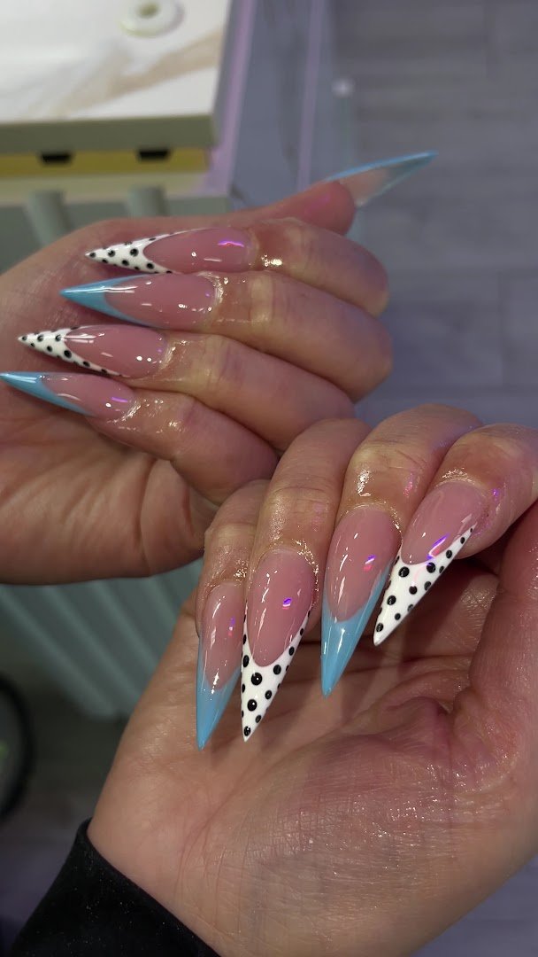 Bright workspace for gel and acrylic nail services.